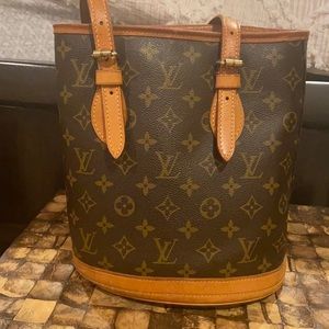 AUTHENTIC LOUIS VUITTON SMALL BUCKET BAG